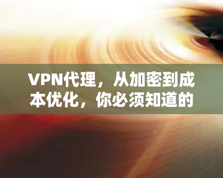 <strong>VPN代理</strong>,从加密到成本优化,你必须知道的