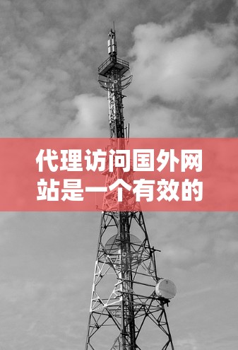 代理访问国外网站是一个有效的网络访问方式，但需要谨慎考虑以下因素