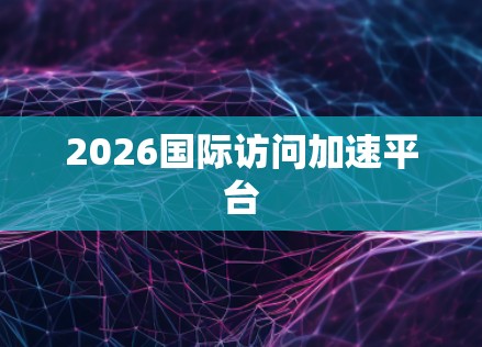 2026国际访问加速平台