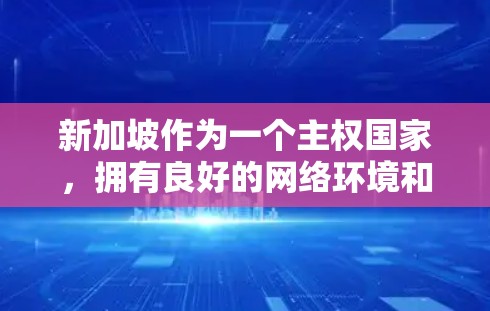 新加坡作为一个主权国家,拥有良好的网络环境和丰富的VPN服务,用户可以选择新加坡的一些VPN节点平台来享受网络服务。以下是一些新加坡VPN节点平台的推荐