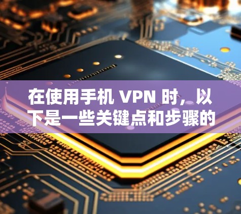 在使用手机 VPN 时,以下是一些关键点和步骤的指南