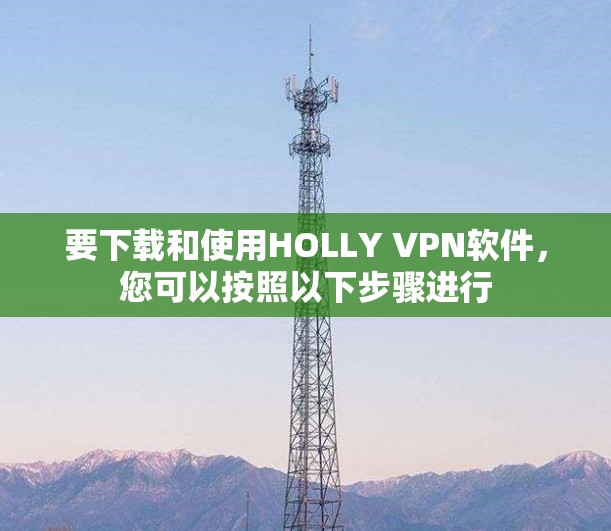 要下载和使用HOLLY VPN软件,您可以按照以下步骤进行