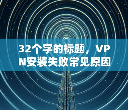 32个字的标题，VPN安装失败常见原因及解决方法