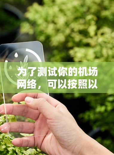 为了测试你的机场网络，可以按照以下步骤进行