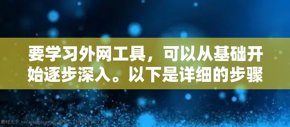 要学习外网工具,可以从基础开始逐步深入。以下是详细的步骤指南