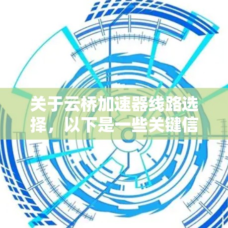 关于云桥加速器线路选择，以下是一些关键信息和建议，供参考