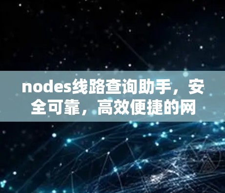 nodes线路查询助手,安全可靠,高效便捷的网络服务解决方案