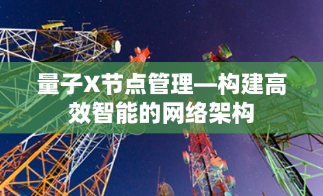 量子X节点管理—构建高效智能的网络架构